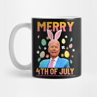 Funny Bunny Joe Biden 4th Of July Happy Easter Day Mug